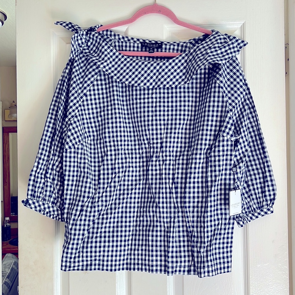 PLUS 2X Women’s Plaid Top